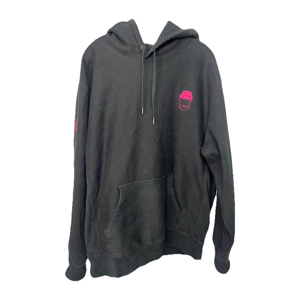 Barstool Sports X Pink Whitney Vodka Black Long Sleeve Hoodie Men Size XL